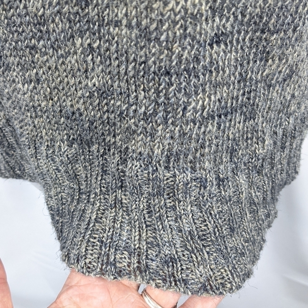 J Crew Variegated Wool Blend Short Sleeve Knit Sweater Sz M - Picture 4 of 8